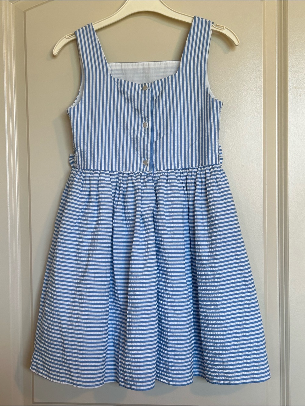 Sz8 Next Stripe Bow Detail Dress - Picture 3 of 7